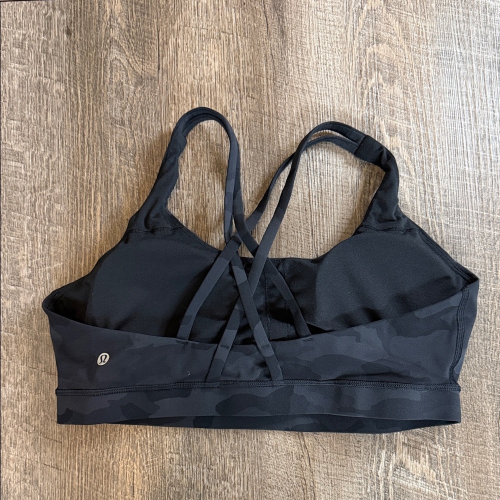 Lululemon Energy Black Camo Sports Bra - Picture 2 of 4